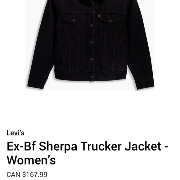 Levi’s XS Ex-Boyfriend Sherpa Trucker Jacket (slightly oversized) - Picture 2 of 5